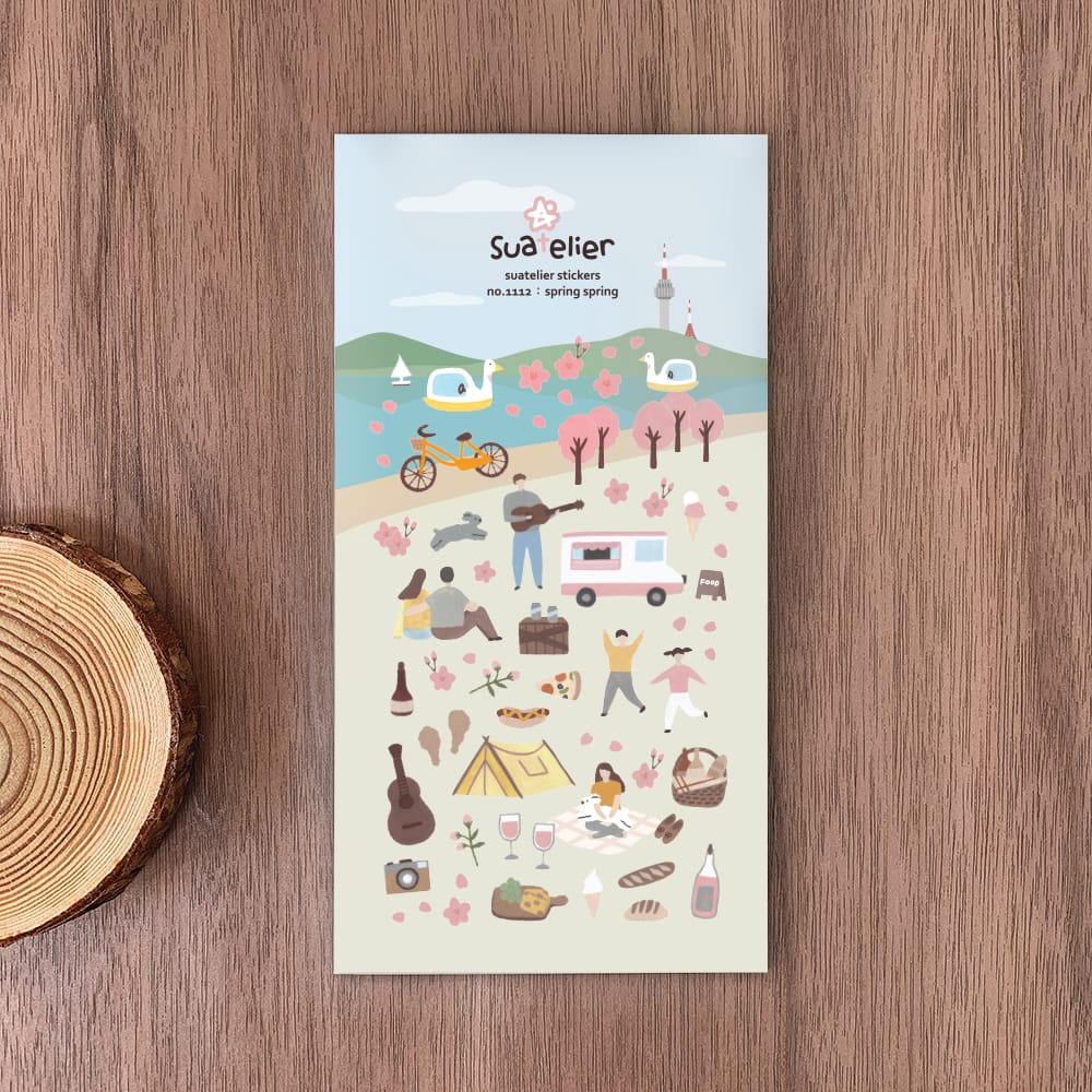 Suatelier Daily Deco Stickers - Spring Spring Sticker — front view