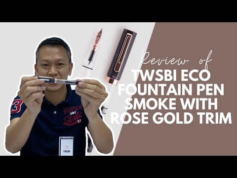TWSBI ECO Fountain Pen - Smoke with Rose Gold Trim