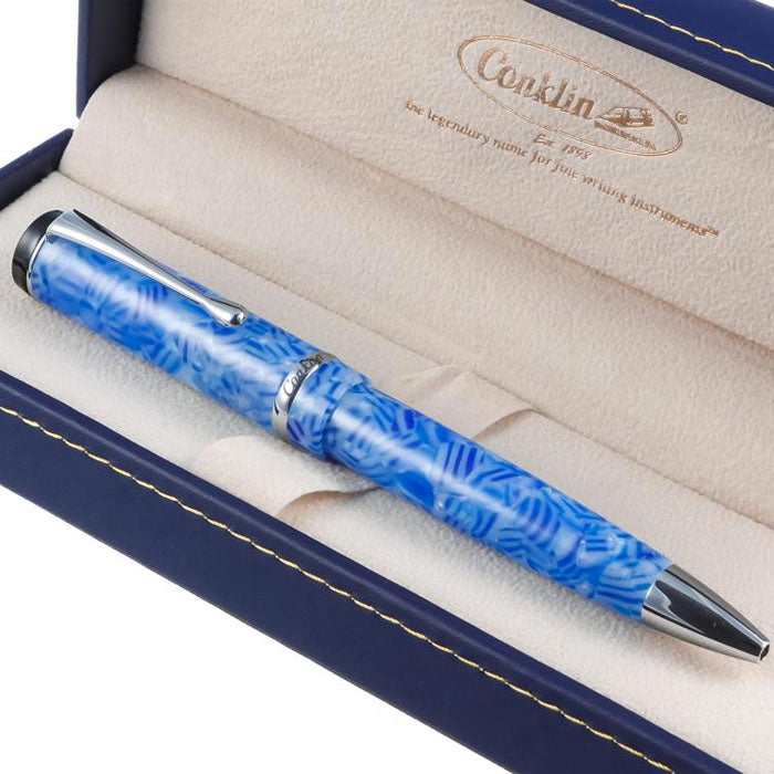 Conklin Duragraph Ballpoint Pen Ice Blue — with packaging
