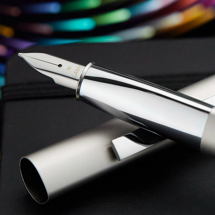 Lamy Ideos Pd Fountain Pen Palladium — flat lay