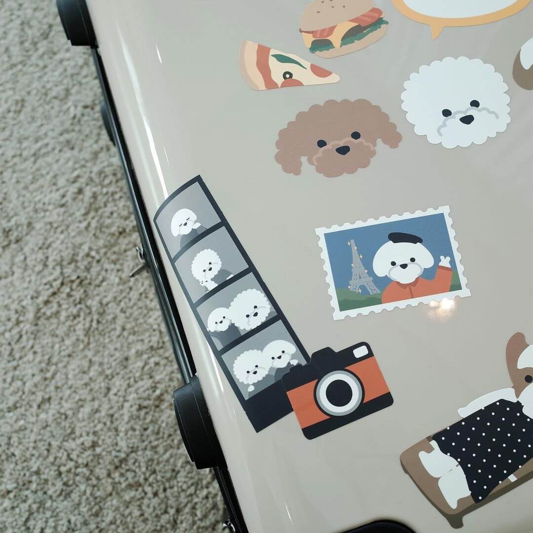 Suatelier Travel Luggage Sticker Pack - Let&