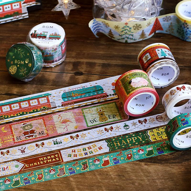 BGM Christmas Limited Message Masking Tape — colour swatch
