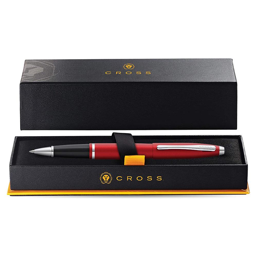 Cross Calais Matte Metallic Crimson Rollerball Pen — engraving example