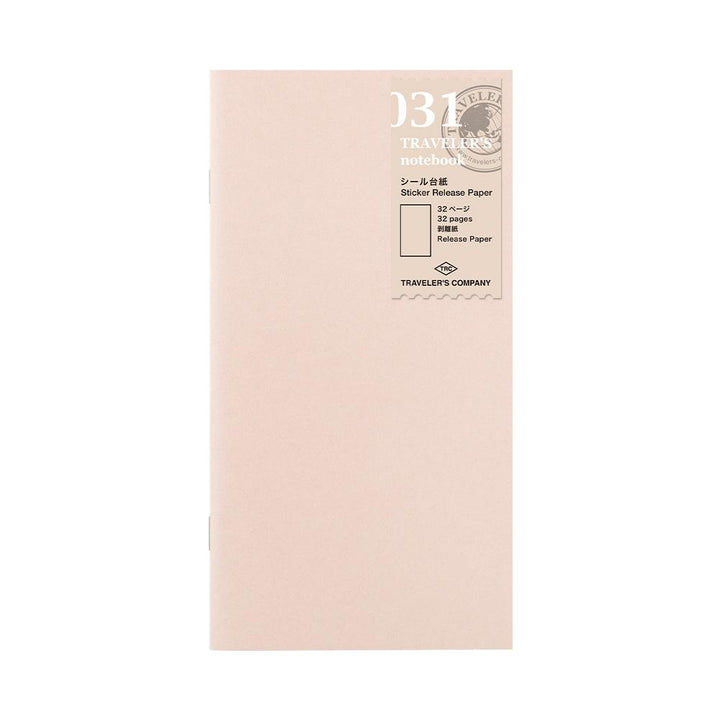 TRAVELER’S notebook Refill 031 (Regular size) - Sticker Release Paper — front cover