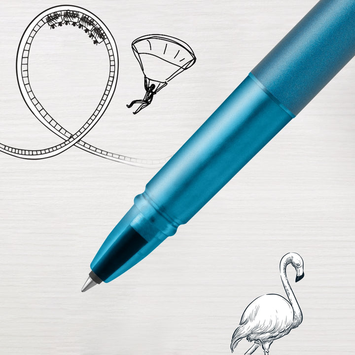 Parker Vector XL Rollerball Pen - Teal — engraving example