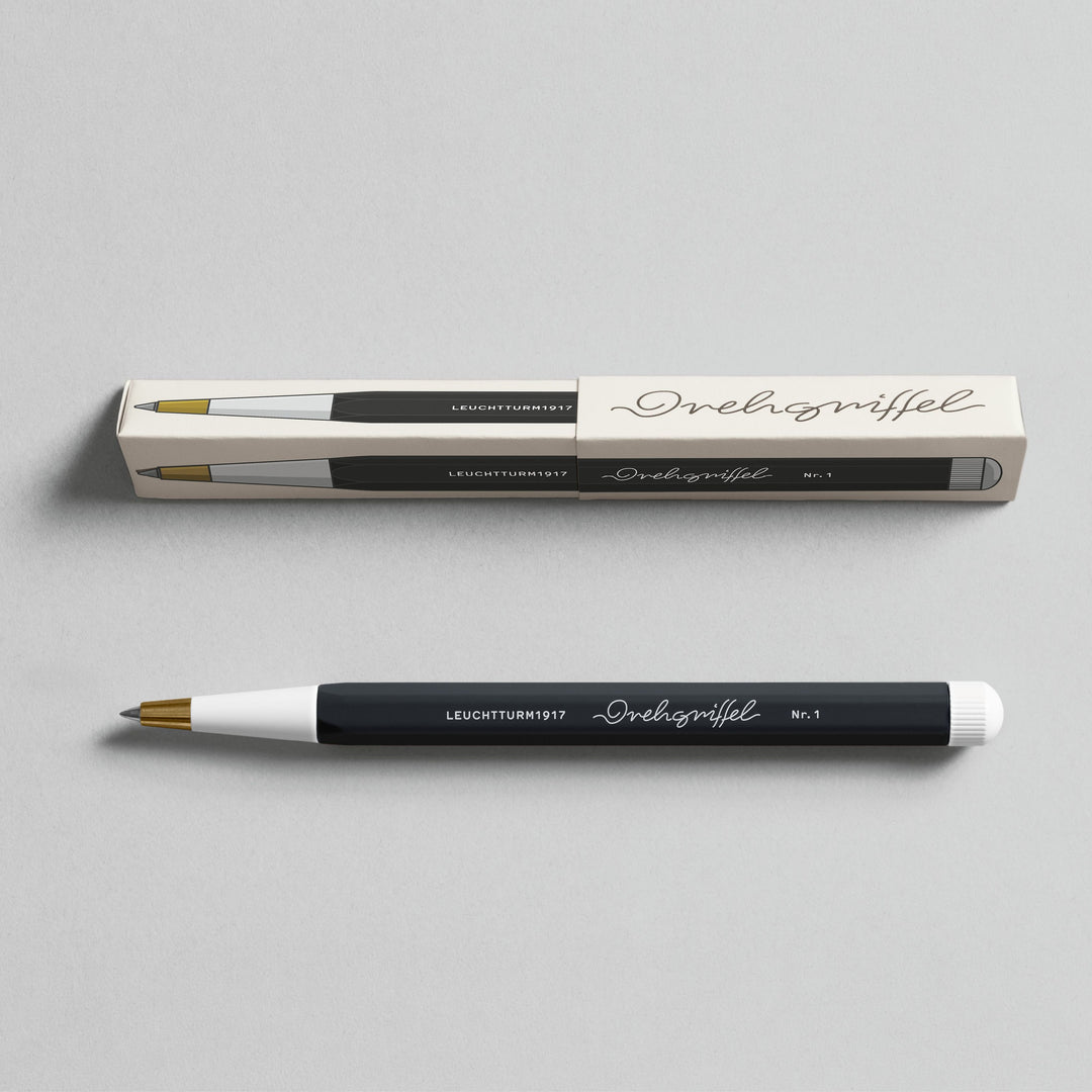 Leuchtturm1917 Drehgriffel Nr. 1 Gel Pen - Black — flat lay