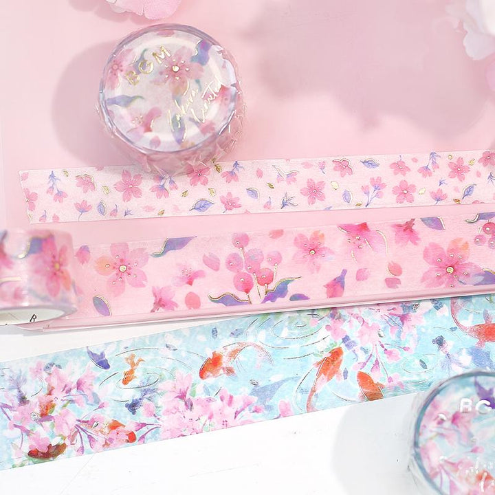 BGM Sakura Goldfish Masking Tape — roll side