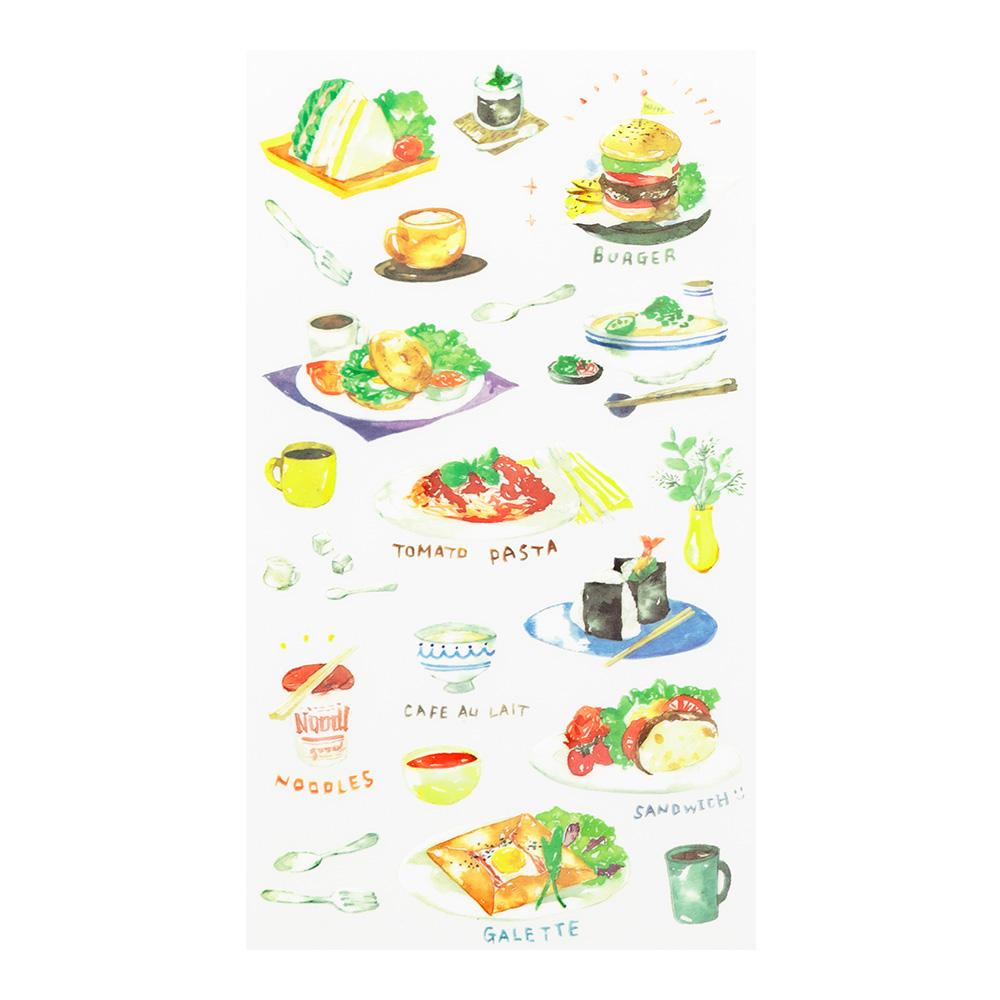 Midori Transfer Sticker - Lunch Motifs — side view