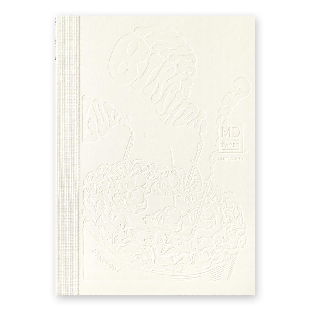 MD Notebook 15th Anniversary COOKIEBOY A6 Blank Notebook (Limited Edition) — open spread