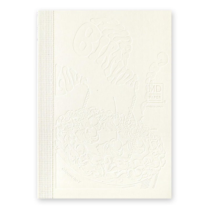 MD Notebook 15th Anniversary COOKIEBOY A6 Blank Notebook (Limited Edition) — open spread