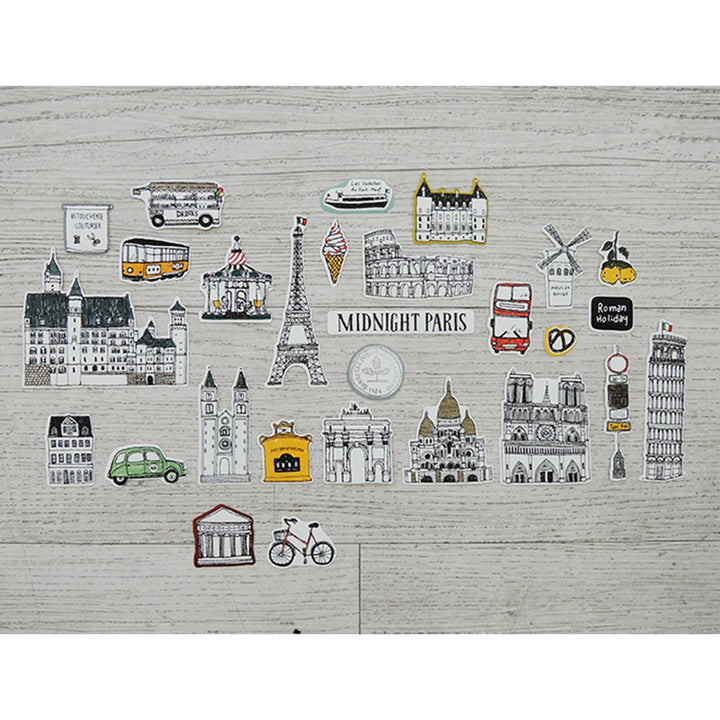 Suatelier Travel Luggage Sticker Pack - Some Where — angle view