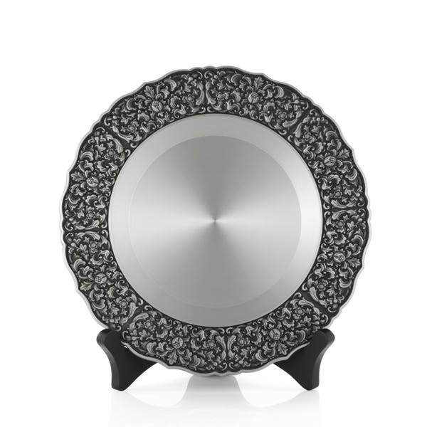 Royal Selangor Classic Expressions Satin Plate — side view