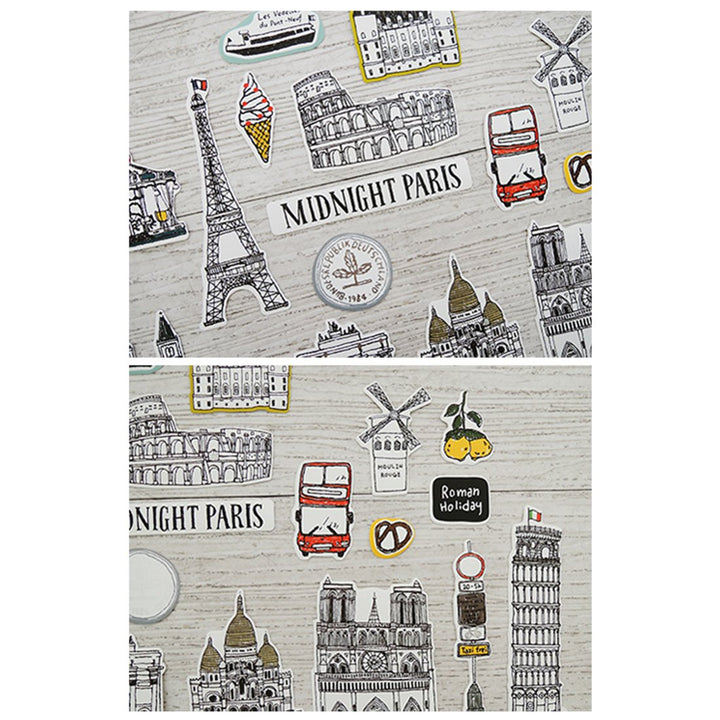 Suatelier Travel Luggage Sticker Pack - Some Where — in use