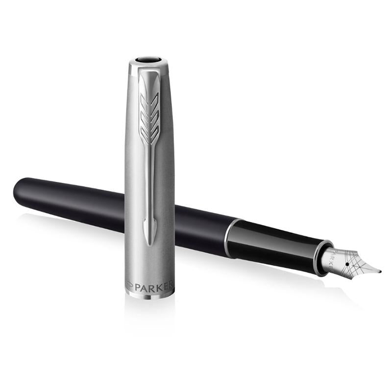 Parker Sonnet Essentials Fountain Pen Black CT - Medium — barrel detail