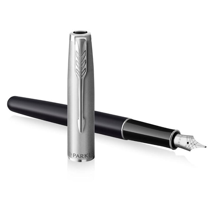 Parker Sonnet Essentials Fountain Pen Black CT - Medium — barrel detail