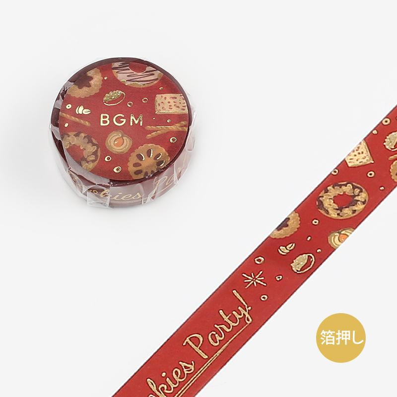 BGM Christmas Cookies Masking Tape — applied on surface