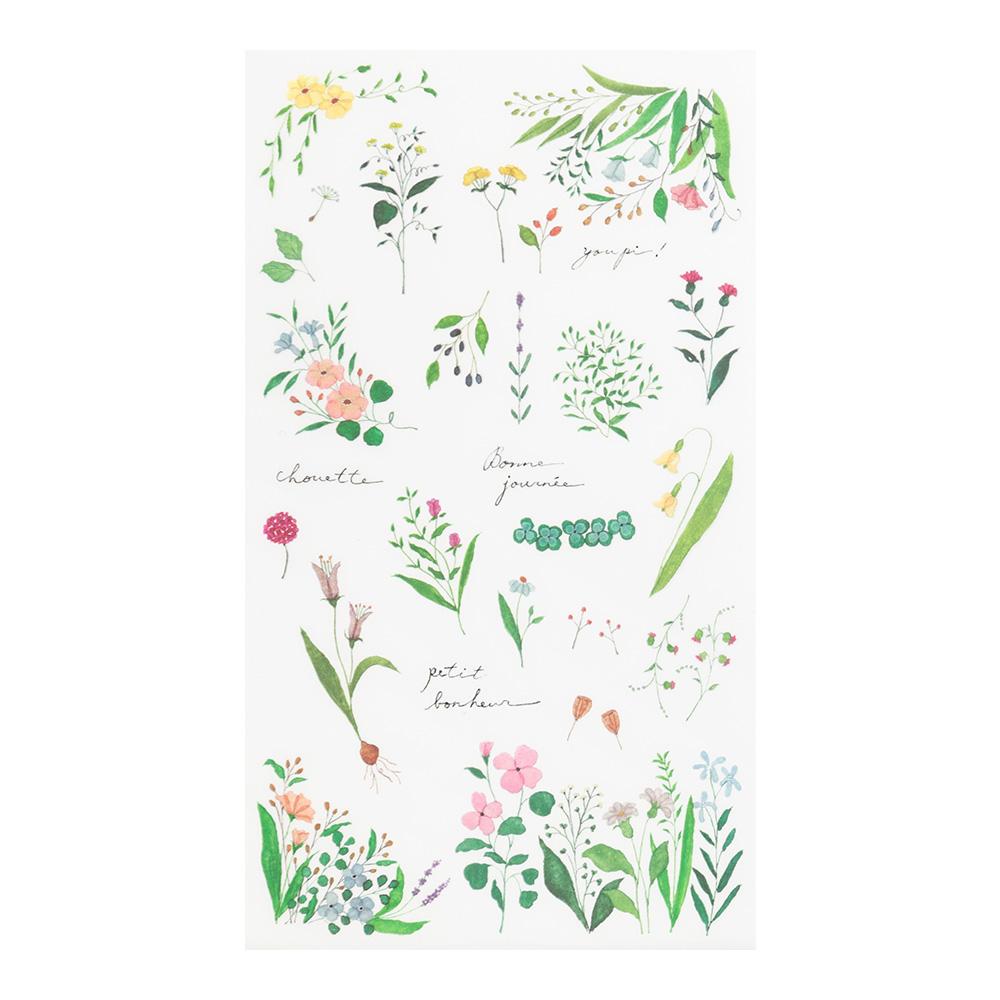 Midori Transfer Sticker - Flowering Plants Motifs — side view