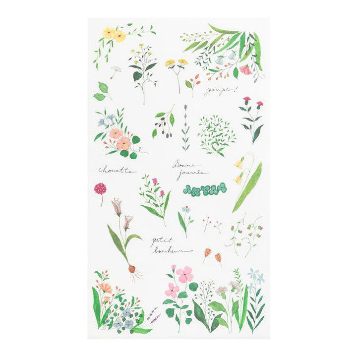Midori Transfer Sticker - Flowering Plants Motifs — side view