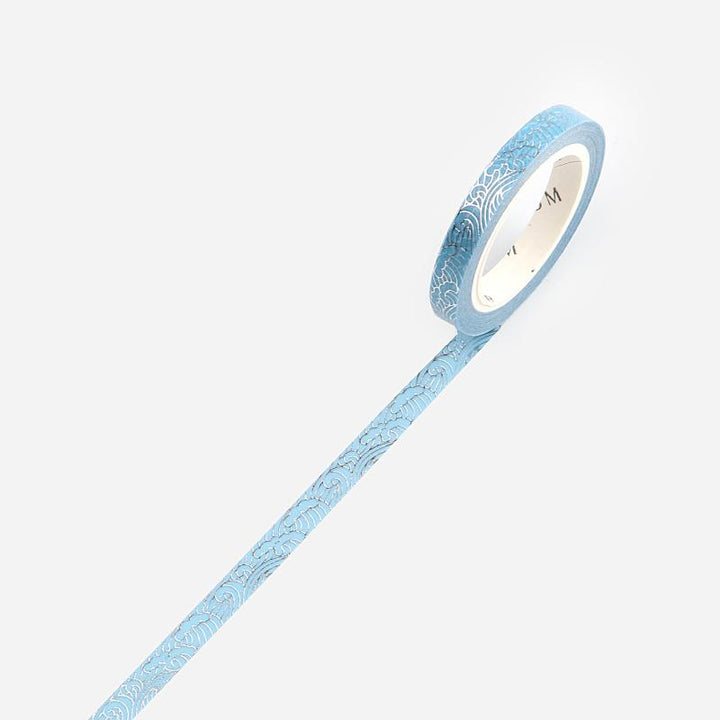 BGM Blue Sea Wave Masking Tape — roll front