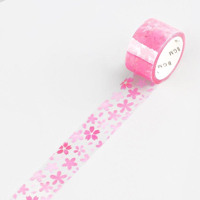BGM Sakura Maizakura Clear Tape — pattern detail
