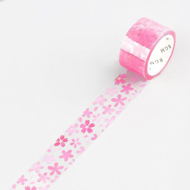 BGM Sakura Maizakura Clear Tape — pattern detail