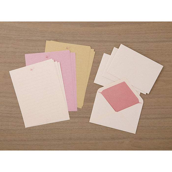 Midori Letter Set Gift Color - Pink — in use