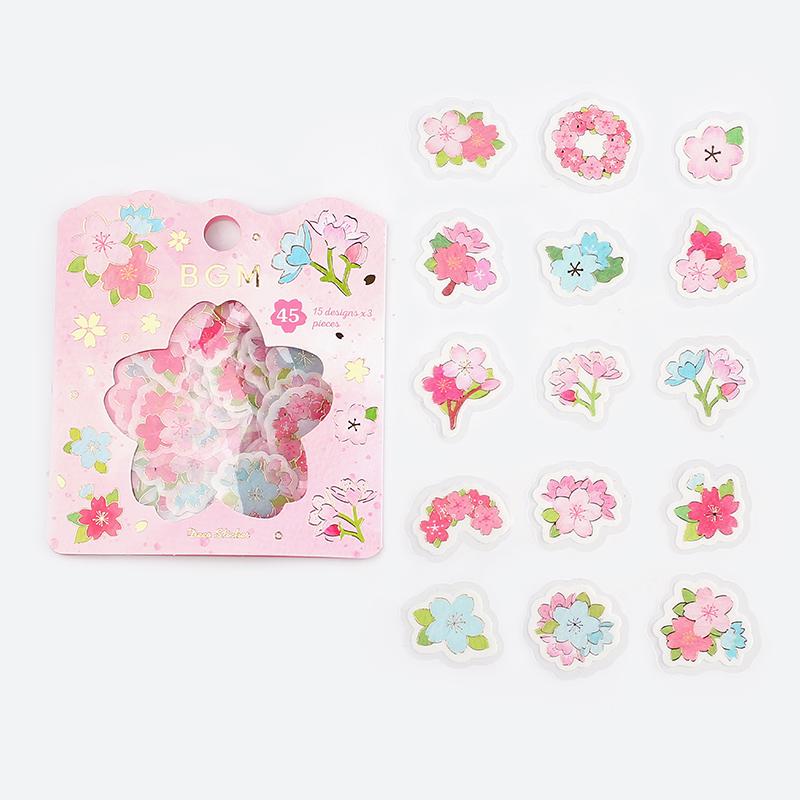 BGM Sakura Colorful Flake Seal — front view