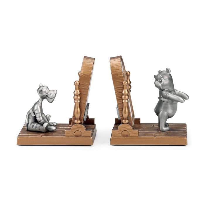 Royal Selangor Winnie The Pooh Bookend Pair - Pooh &amp; Tigger — with packaging