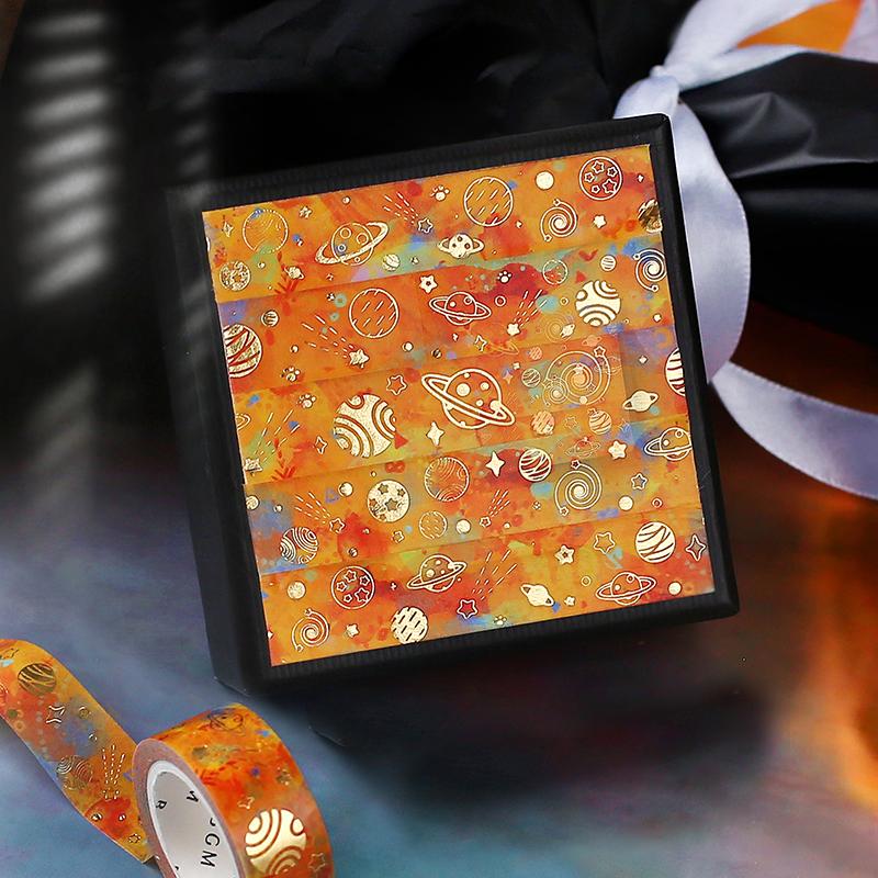 BGM Colorful Planets Masking Tape — roll side