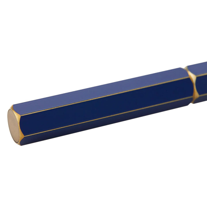 Ystudio Classic Revolve Fountain Pen Blue — barrel detail