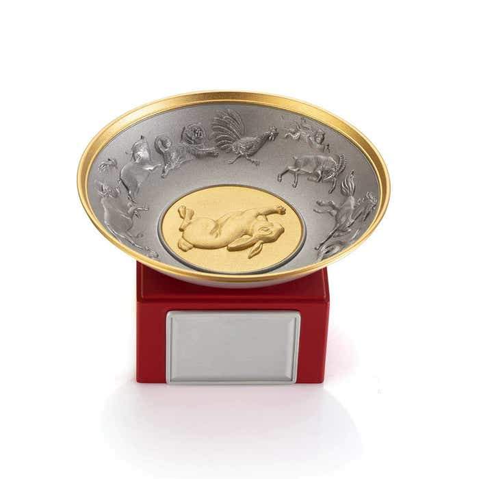 Royal Selangor 2023 Year of the Rabbit Wealth Bowl — angle view