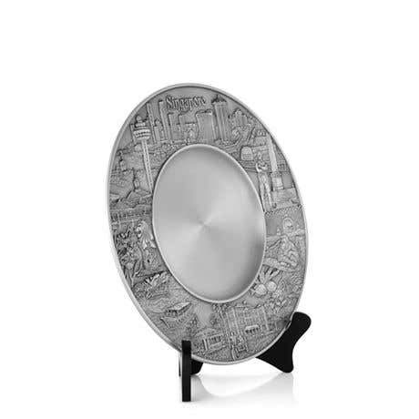 Royal Selangor Singapore Scenes Plates — in use