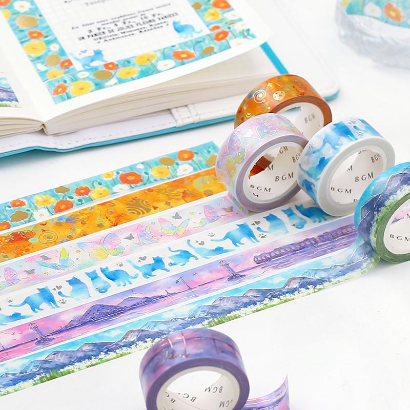 BGM Colorful Planets Masking Tape — colour swatch