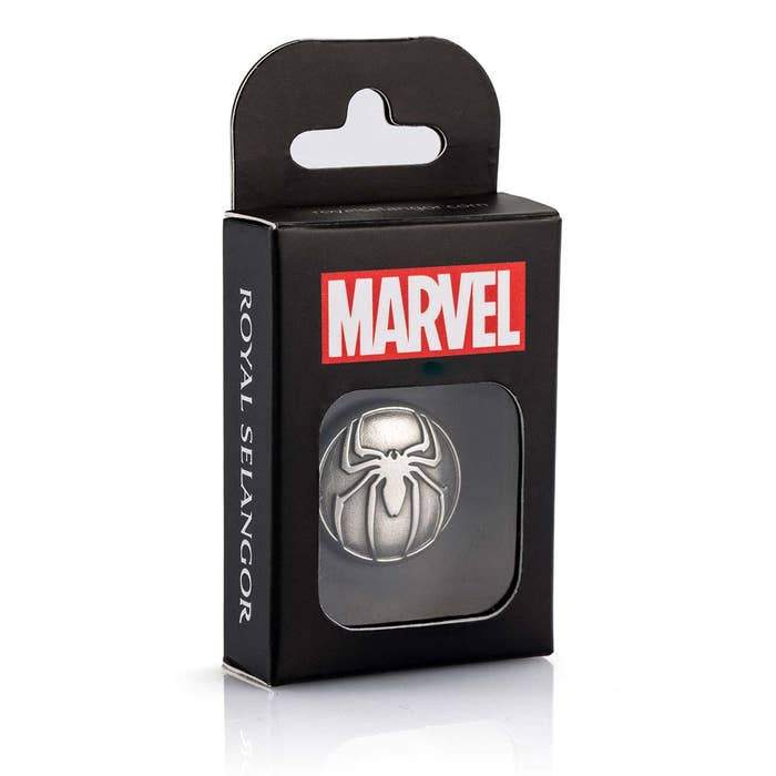 Royal Selangor Marvel Comics Lapel Pin — with packaging