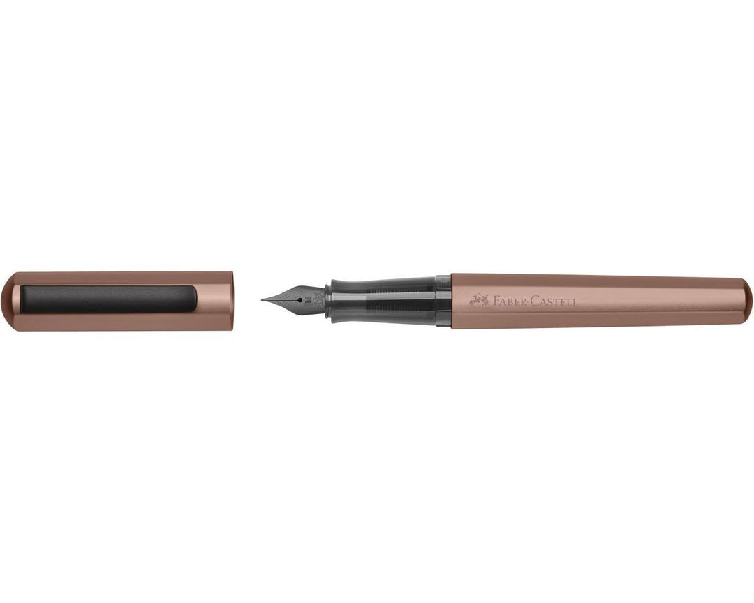 Faber-Castell Hexo Bronze Fountain Pen — barrel detail
