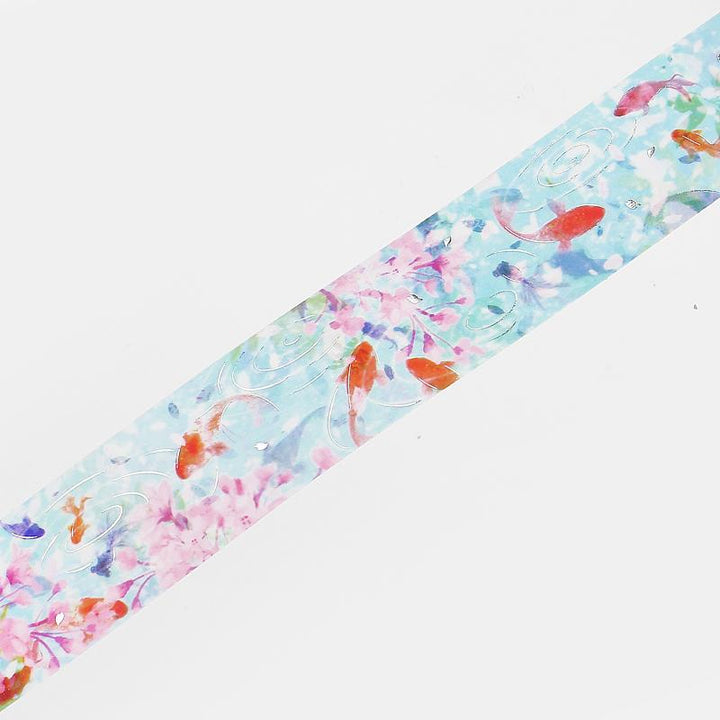 BGM Sakura Goldfish Masking Tape — applied on surface