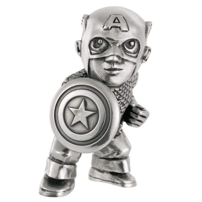 Royal Selangor Marvel Comics Captain America Mini Figurine — front view