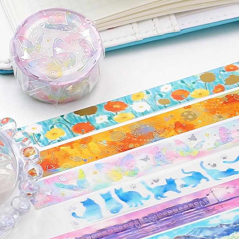 BGM Colorful Planets Masking Tape — with packaging