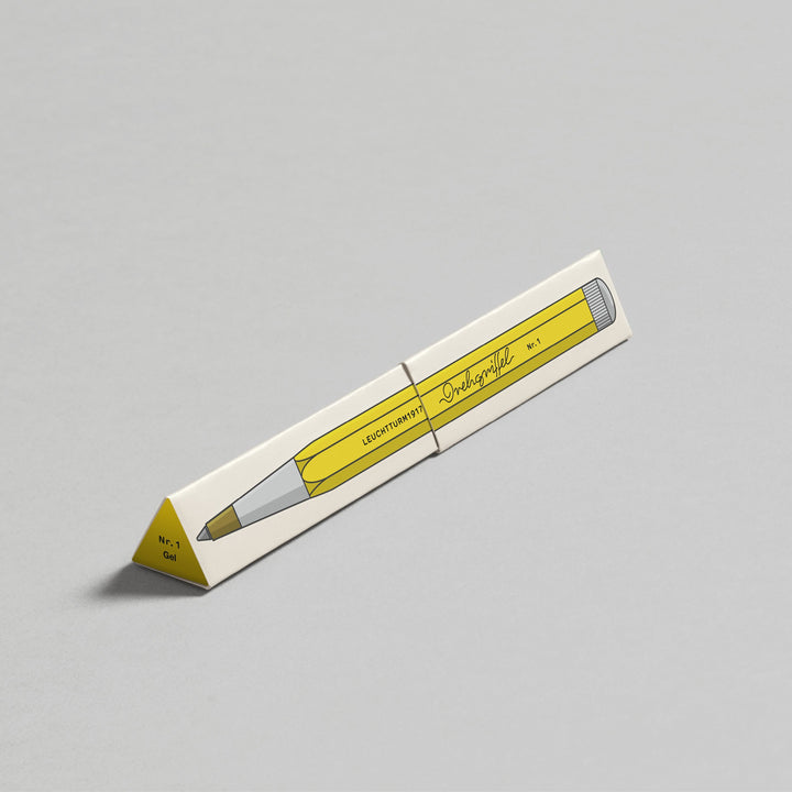 Leuchtturm1917 Drehgriffel Nr. 1 Gel Pen - Lemon — flat lay
