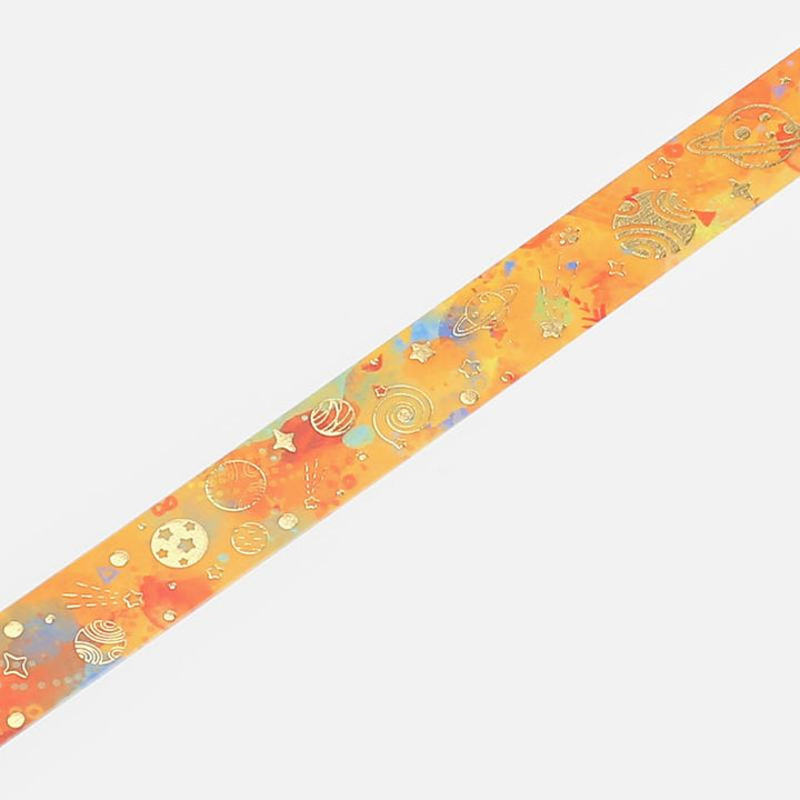 BGM Colorful Planets Masking Tape — applied on surface