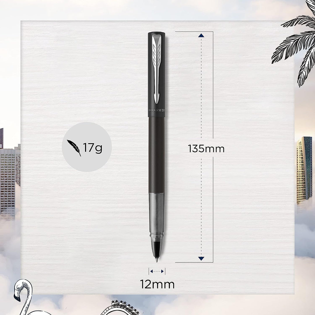 Parker Vector XL Rollerball Pen - Black — flat lay