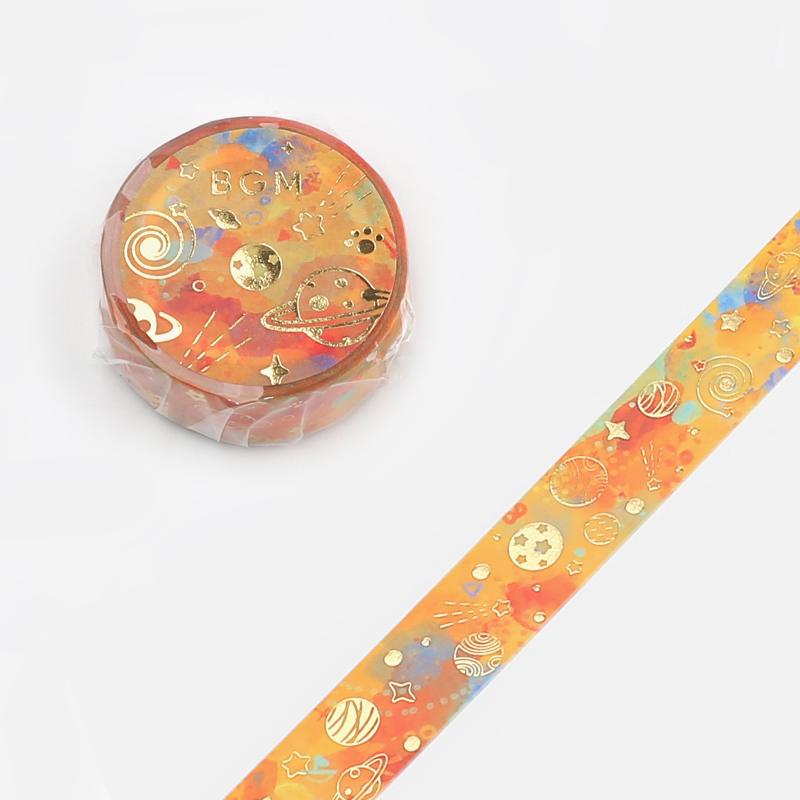 BGM Colorful Planets Masking Tape — roll front