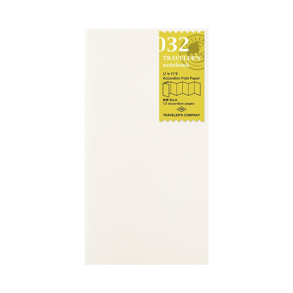 TRAVELER'S notebook Refill Accordion Fold Paper (Regular Size) — front cover