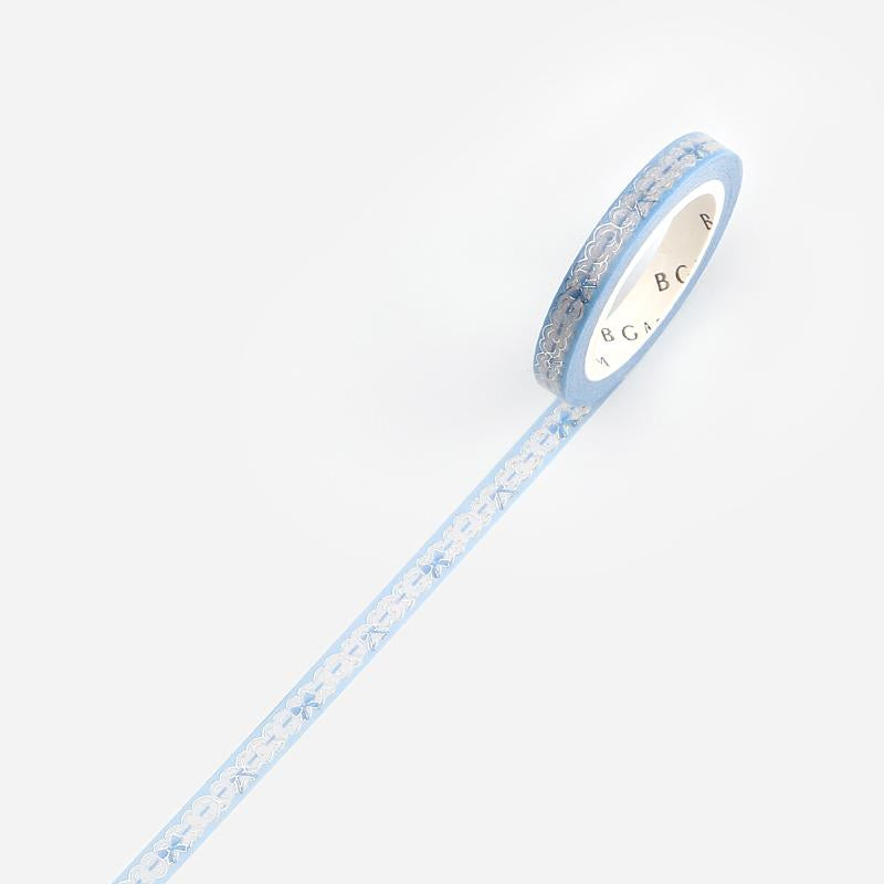BGM Blue Lace Masking Tape — roll front