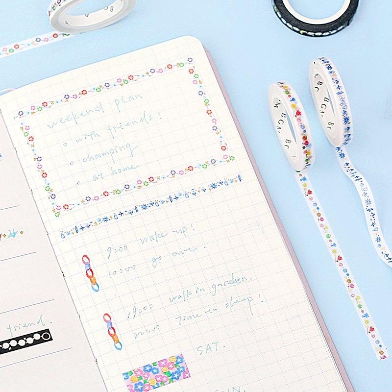 BGM Little Morning Glory Masking Tape — roll side