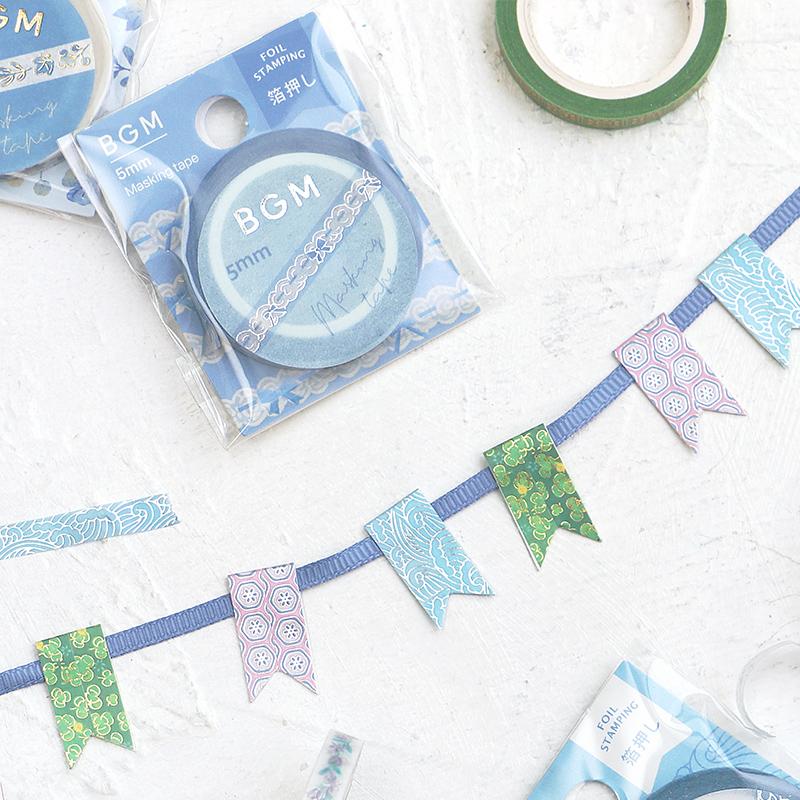 BGM Green Clover Masking Tape — roll side