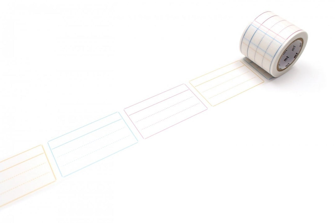 MT Perforated Label Tape - Memo Ruled — pattern detail