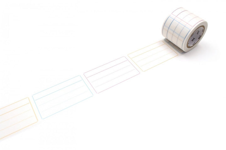 MT Perforated Label Tape - Memo Ruled — pattern detail