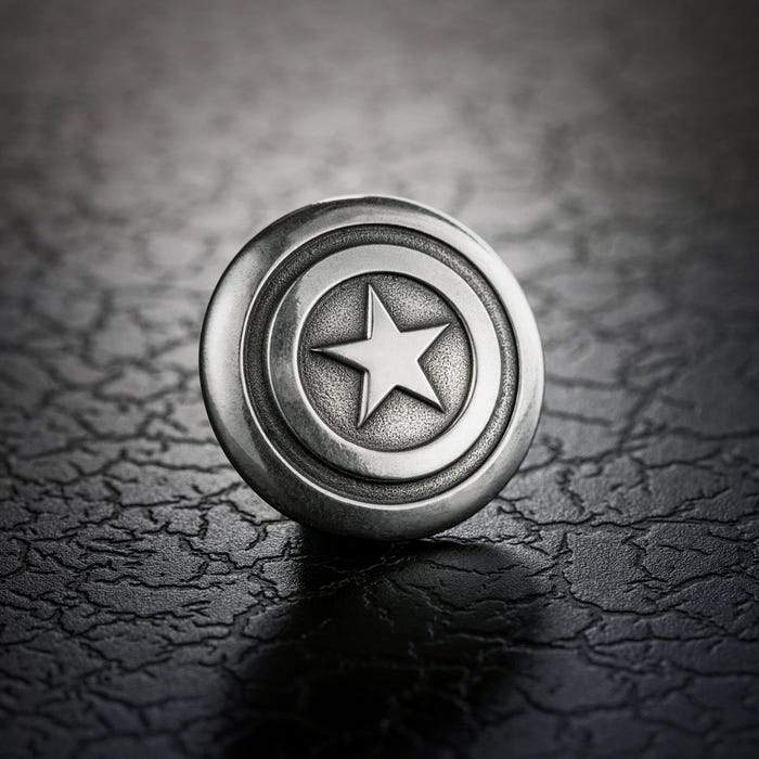 Royal Selangor Marvel Comics Lapel Pin — close-up