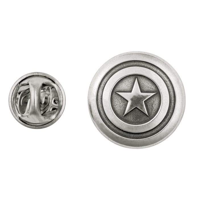 Royal Selangor Marvel Comics Lapel Pin — in use